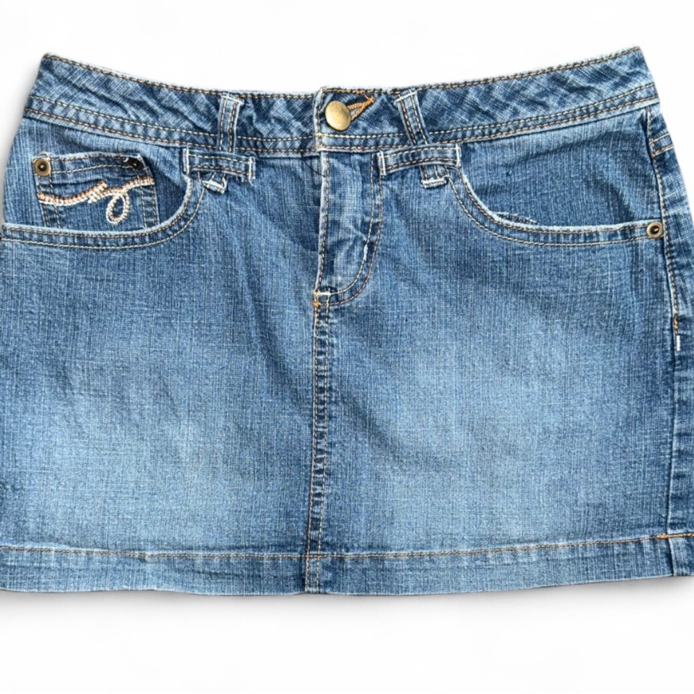 Denim Blue Women's Skirt - Picture 2 of 4